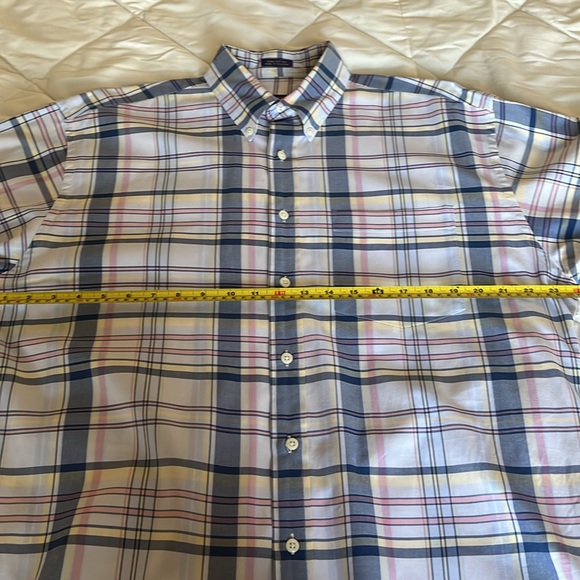 Norsport Brand 100% Cotton Long Sleeves Plaid Design Men’s Dress Shirt Medium - Picture 8 of 13